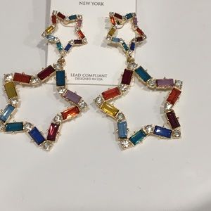 Rhinestone Star Earrings